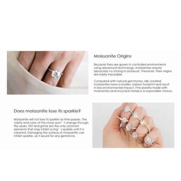 New~Genuine Moissanite Diamond 2Ct. Rose Cut Halo Design Stud Earrings~925SS - Picture 10 of 11